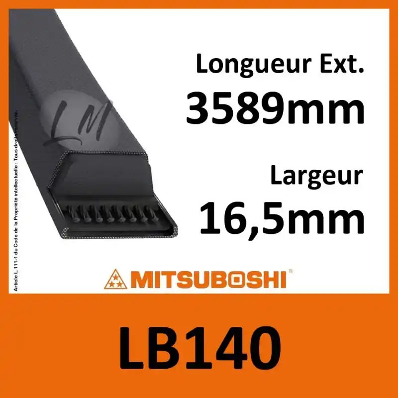 Usine Directe Courroie Mitsuboshi LB140