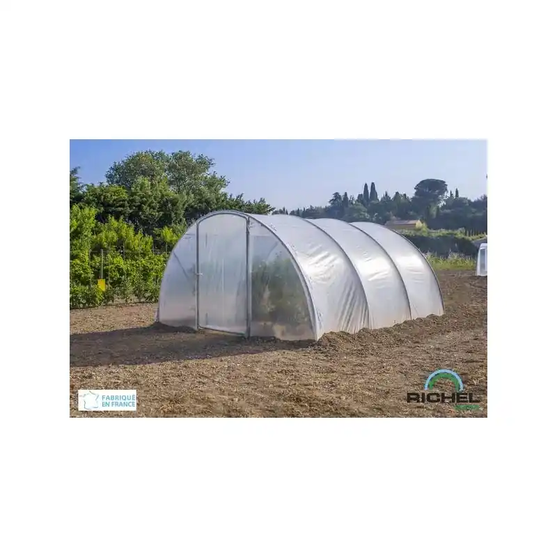Serre 4,50×4,50m 1porte tube 32mm film 2*180µ Prix Promo