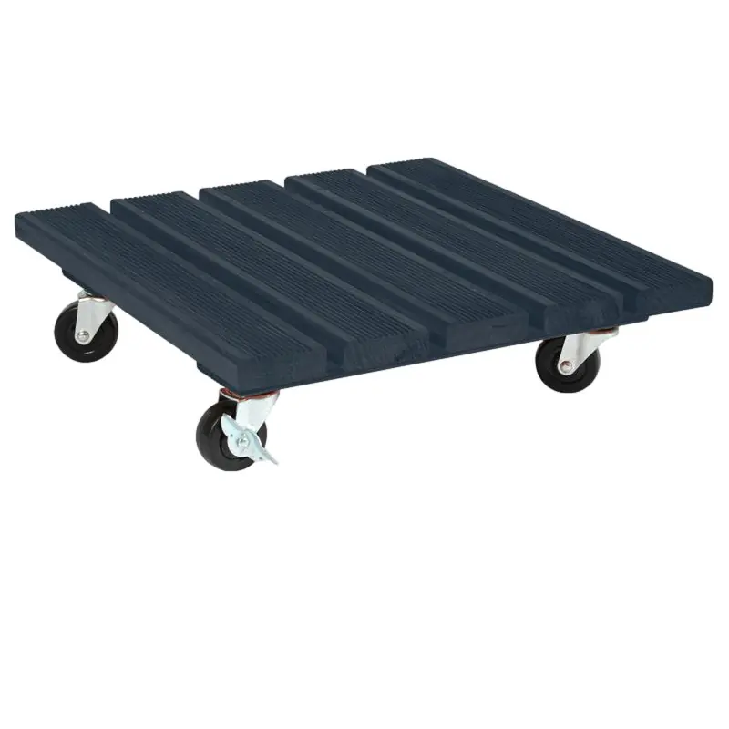 SUPPORT A ROULETTE 40X40CM ANTHRACITE Quantité Limitée