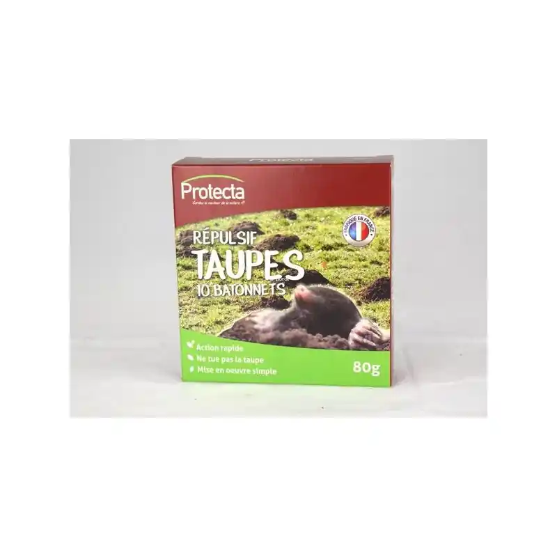 Bâtonnets répulsifs taupes 80g pour éloigner les nuisibles du jardin Offre Limitée
