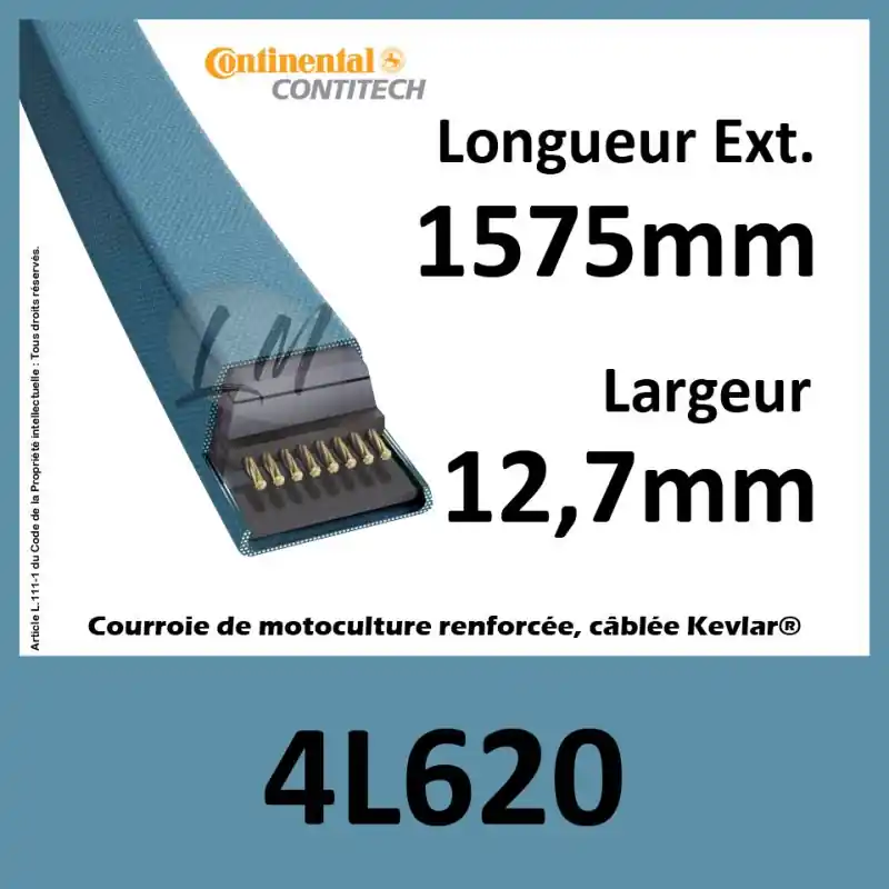 Courroie Trapézoïdale 4L620 - Continental Prix Promo