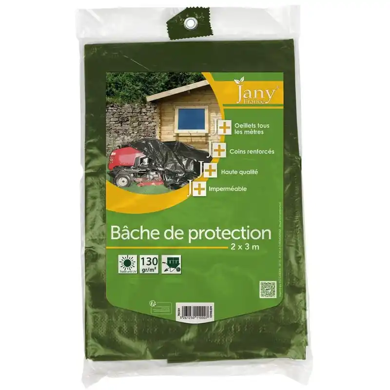 BACHE DE PROTECTION 130GR/M 2X3M Réduction