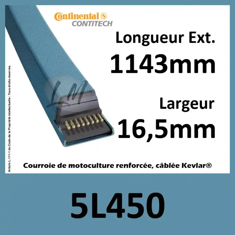 Super Prix Courroie Trapézoïdale 5L450 – Continental