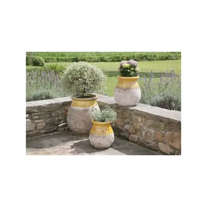 Jarre provencale 40cm emaillee col verni miel Goicoechea, pays basque Meilleur Prix