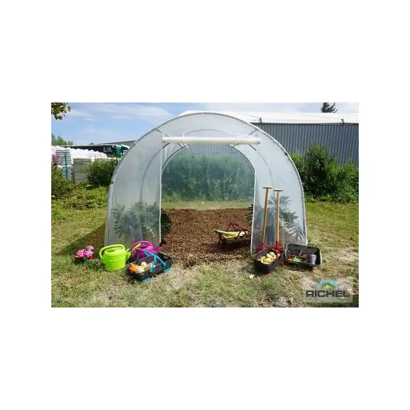 Serre 3x3m pied droit 1 porte zippée Bon Plan