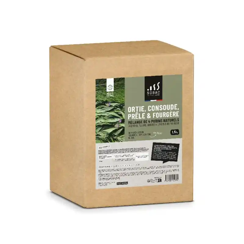 Haute Qualité Mix 4 purins bactériols 1,5 l – fertilisant naturel pour plantes et jardins bio
