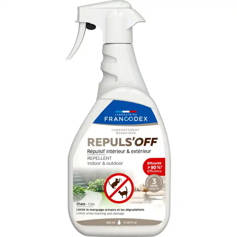 Prix Réduit Repulsif interieur/exterieur chat 500ml francodex