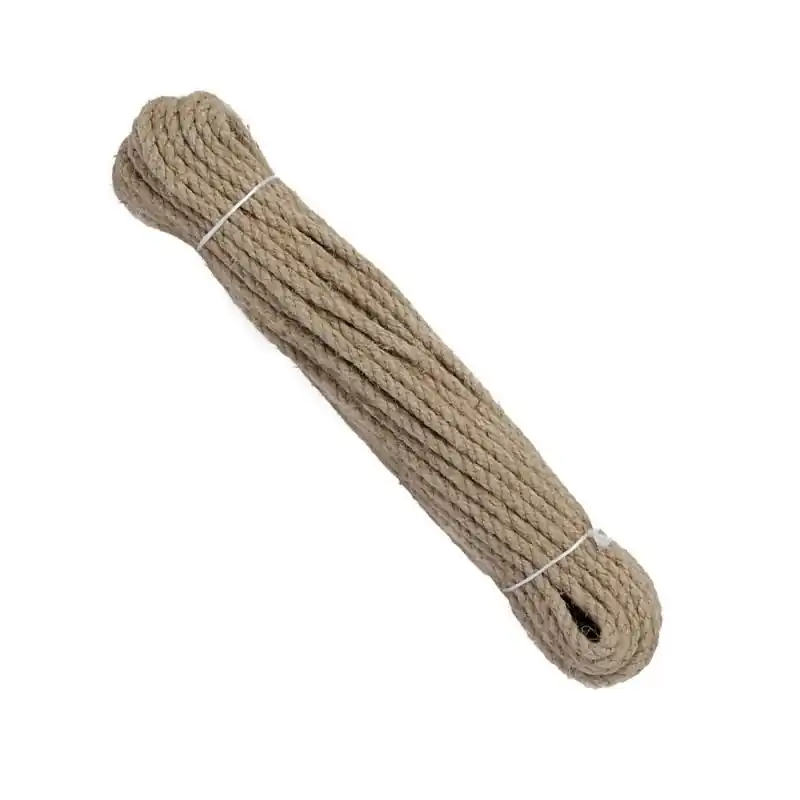 Chanvre naturel 6mm 10m en vrac avec collier pour bricolage et jardinage Dernière Chance
