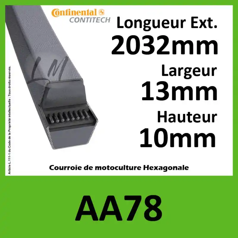 Remise Courroie Hexagonale AA78 – Continental