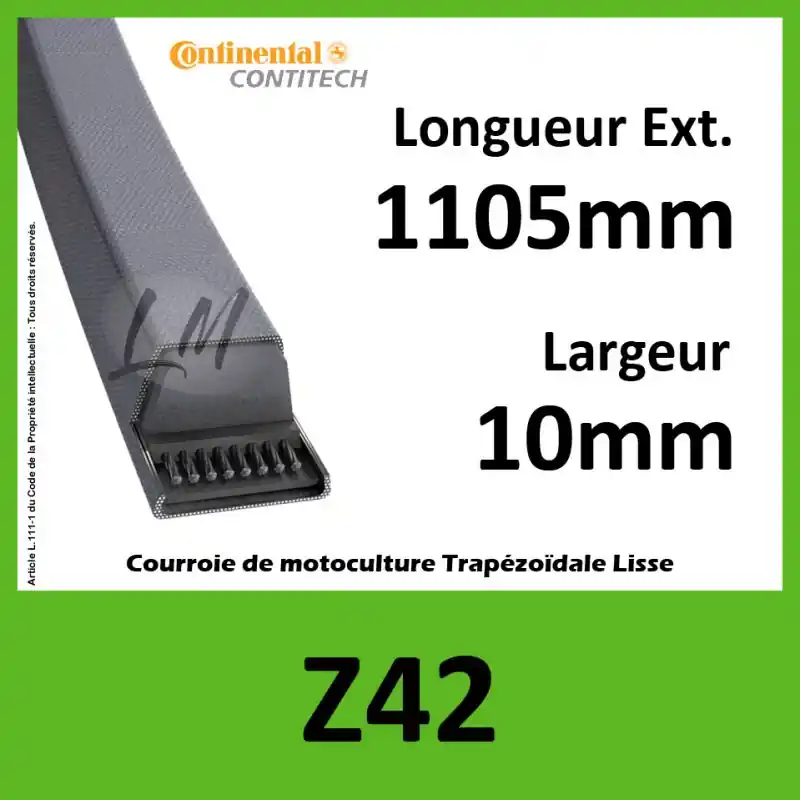 Achat Immédiat Courroie Z42 Continental