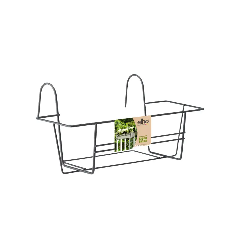Support Balconnière Greenbasics 40cm Anthracite - Elho, Idéal pour vos Plantes et Fleurs Prix Choc