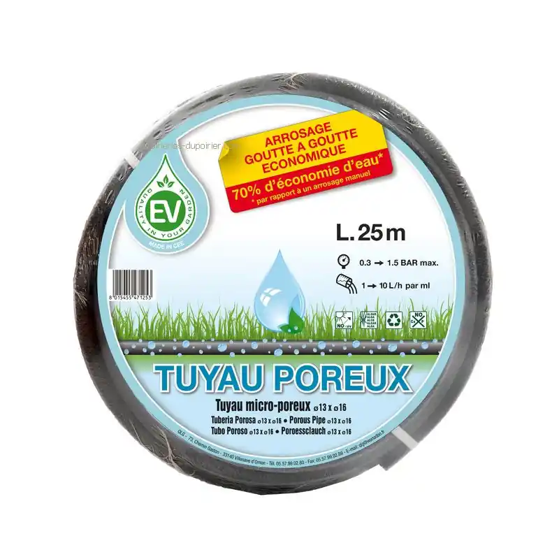 Tuyau Micro Poreux 25M - Solution d‘Irrigation Écologique et Économique Commander Maintenant