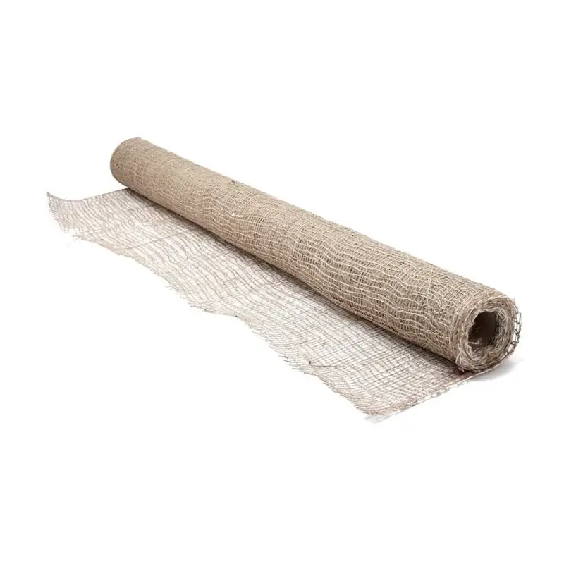 Dernière Chance Toile de jute naturelle 1mx10m roll s/film écologique pour jardins et artisanat