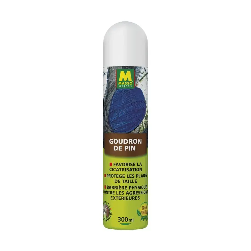 Prix Bas Goudron de Pin 300 ml en Spray Masso Garden - Protection et Entretien Bois Extérieur