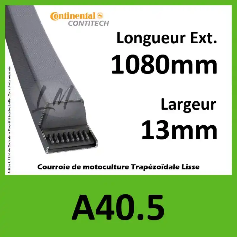 Achetez Aujourd&rsquo;hui Courroie A40.5 Continental