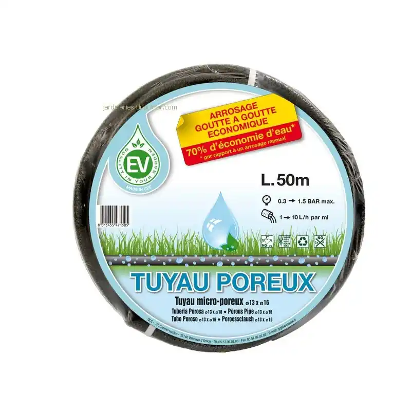 Achetez Aujourd&rsquo;hui Tuyau Micro Poreux 50M – Irrigation Efficace et Écologique pour Vos Plantes