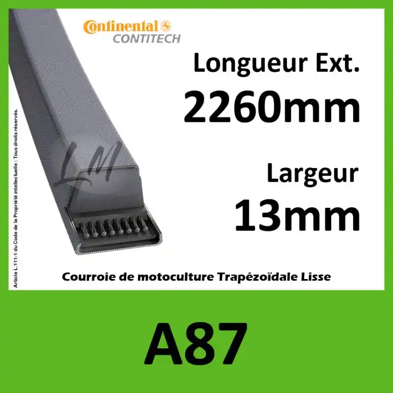 Vente Flash Courroie A87 Continental