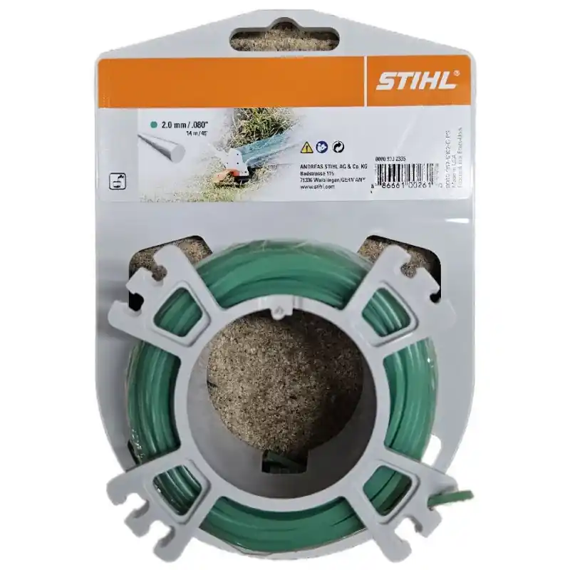 Expédié Aujourd'hui Rouleau fil debroussailleuse rond 14m/2mm vert