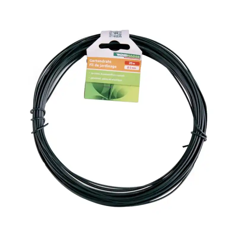 Promotion Saisonnière Bobine de fil fer plastique d2mm 20m - résistant et pratique pour vos projets diy