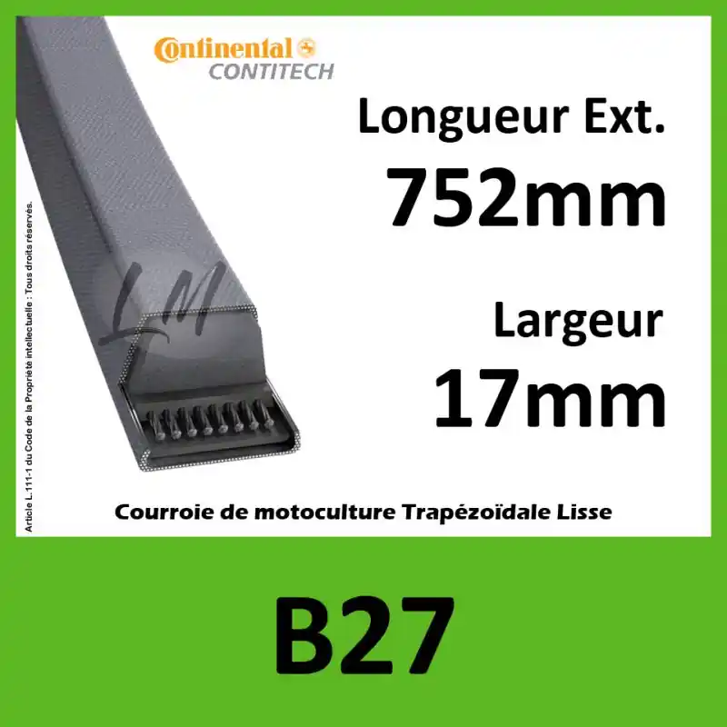 Satisfait Ou Remboursé Courroie B27 Continental