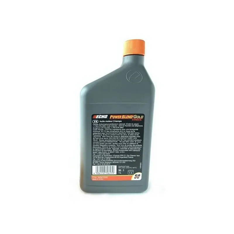 Huile moteur 2 temps Echo 1L débroussailleuse, taille-haies, tronçonneuse Achat Immédiat