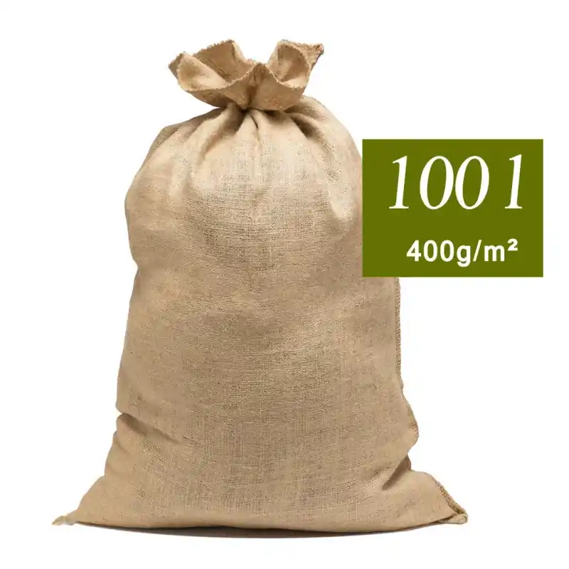 Sac jute naturel 71x104cm éco-responsable pour courses et rangement durable Commander Vite