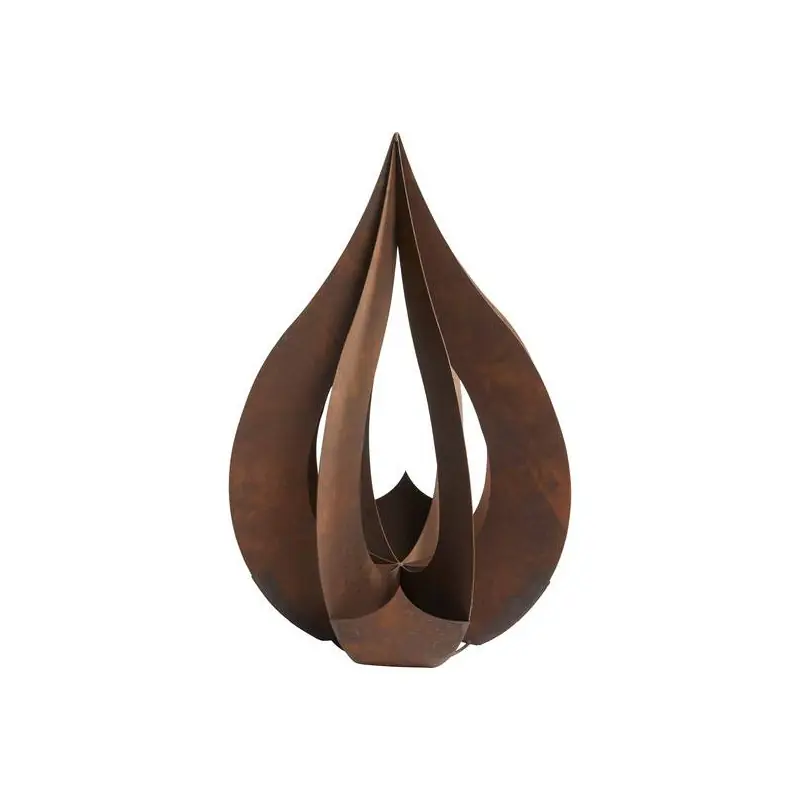Super Prix Goutte d‘Eau Métal Rouille 90 cm – Décoration Élégante pour Extérieur et Intérieur