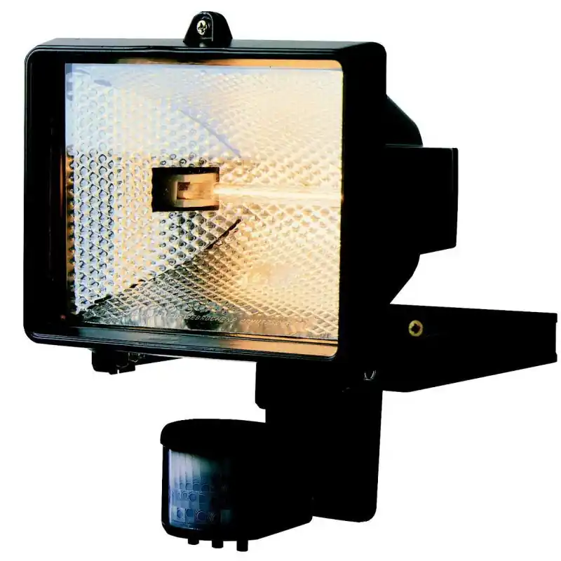 PROJECTEUR HAL 150W +DETECTEUR NOIR Prix Cassé