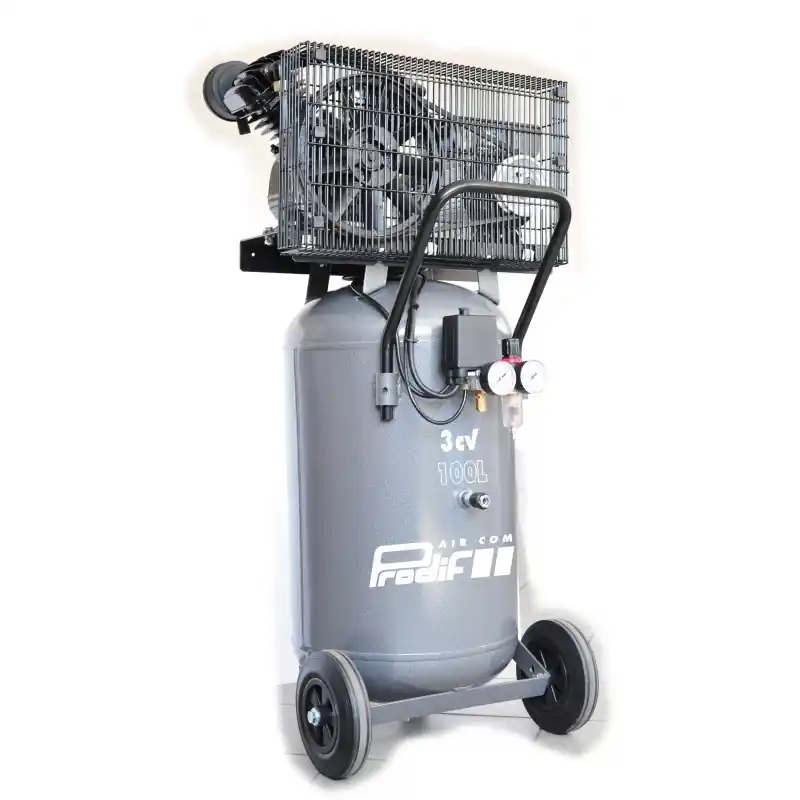 COMPRESSEUR 100L TETE V FONTE VERTICAL MONO 3CV – PRODIF Populaire