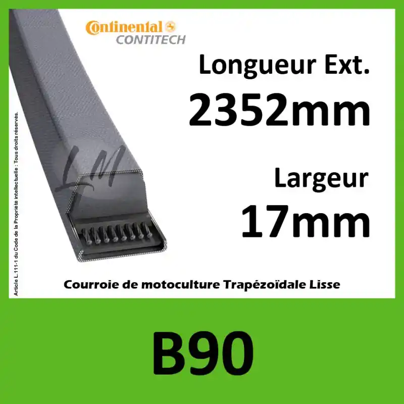 Vente Directe Courroie B90 Continental