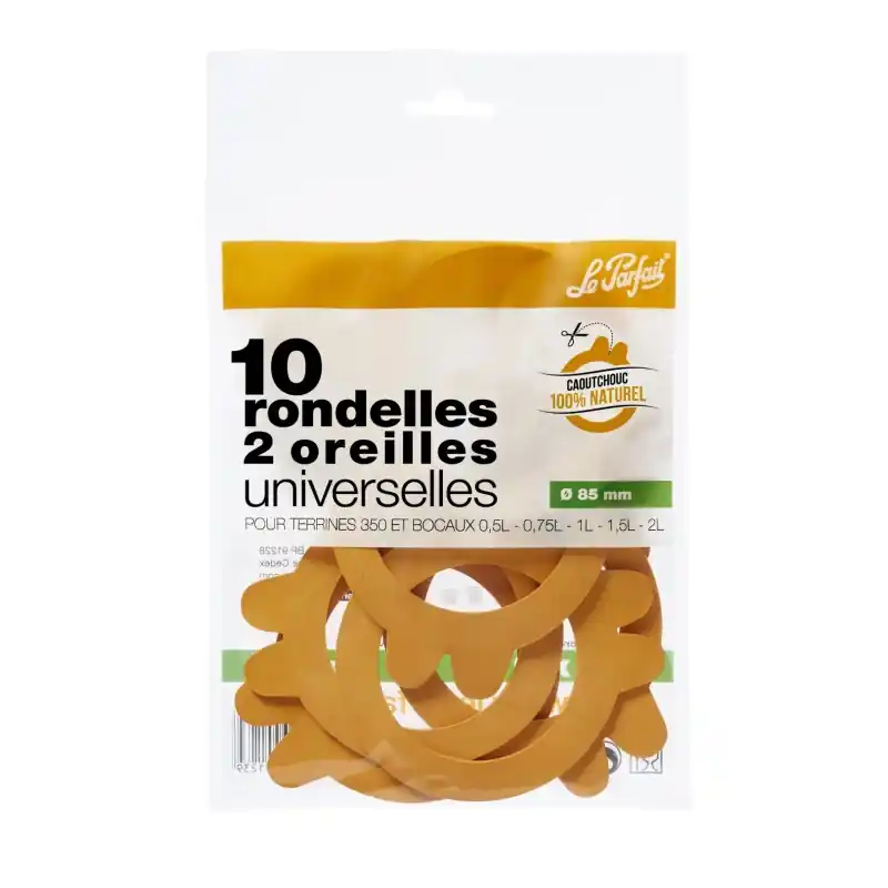 10 RONDELLES UNIVERSELLES 2 OREILLES D85 MM - LE PARFAIT Marque