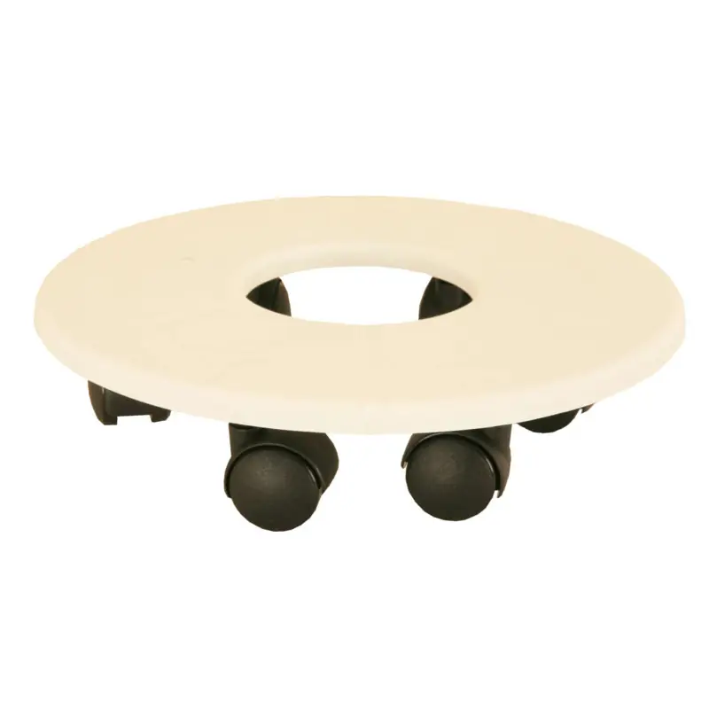 Support 4 Roulettes D19 Blanc - Riviera pour déplacement des pots Promotion