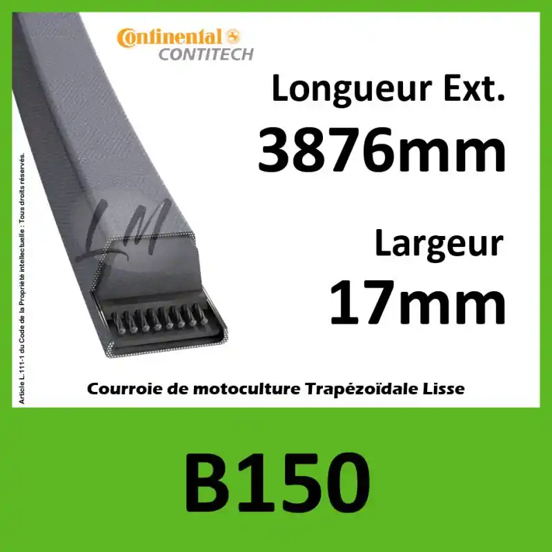 Promotion Courroie B150 Continental
