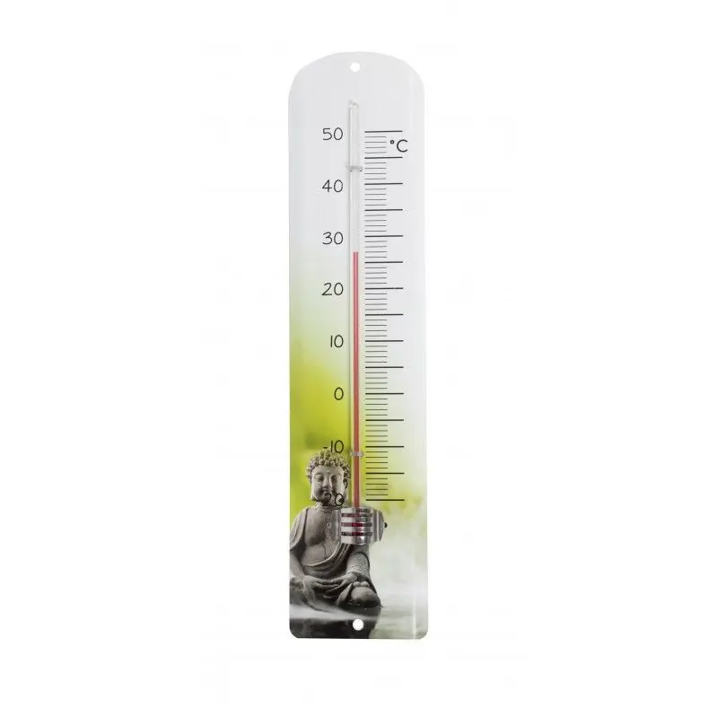 Thermometre metal 30 com deco zen bouddha Haute Qualité