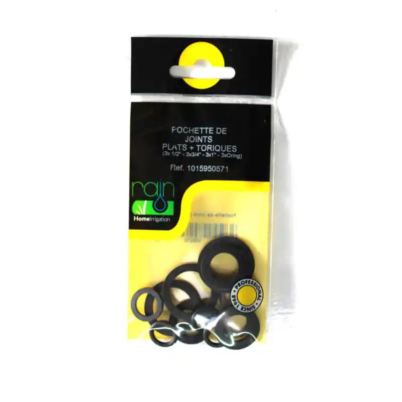 Solde Kit de Joints Torrique 3x1/2 et 3x3/4 - Pochette de Joints Plats Qualité Premium