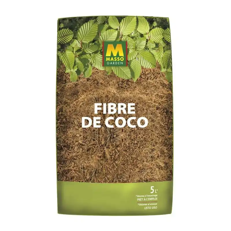 Fibre de Coco 5L Masso Garden - Substrat Naturel pour Plantes et Jardins Offre Exclusive