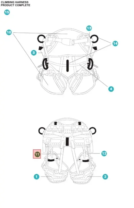 Ensemble Web élastique jambe/dos 5367709-01 Certifié
