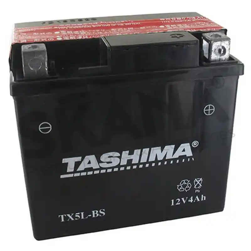 Prix Cassé Batterie de démarrage Autoportées / Moto / Quad 12 V 4 Ah – 11.4 x 7.1 x 10.6 cm – Borne + à droite – TASHIMA