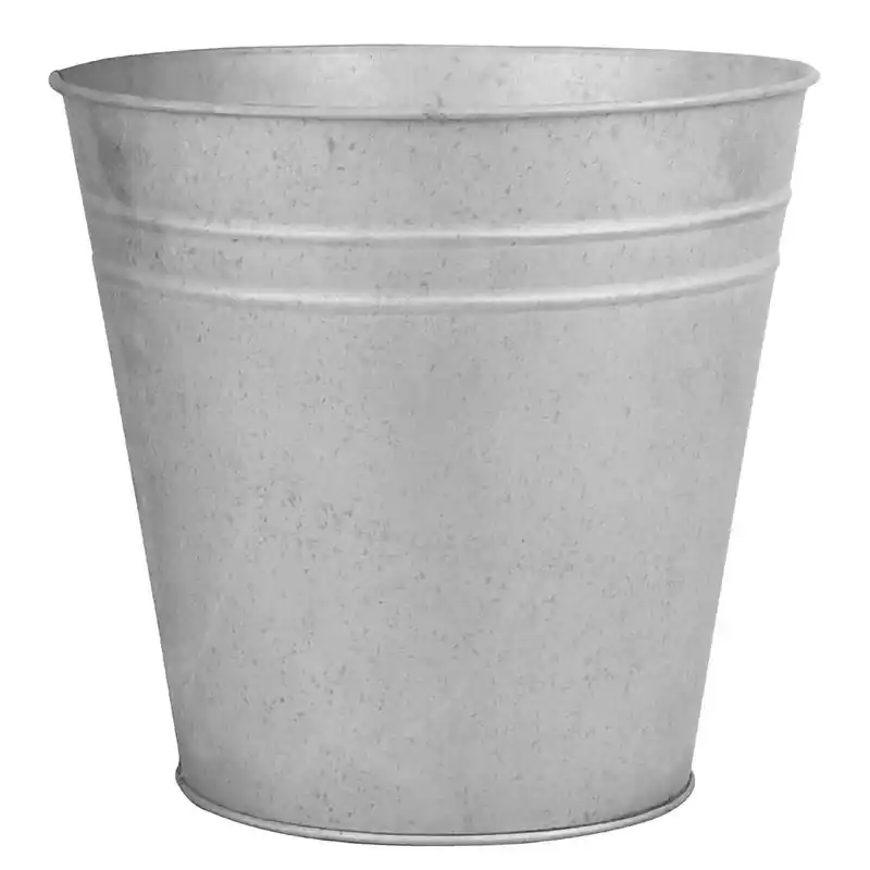 Pot de Fleur Zinc Patiné 25 cm - Décoration Élégante pour Intérieur et Extérieur Prix Promo