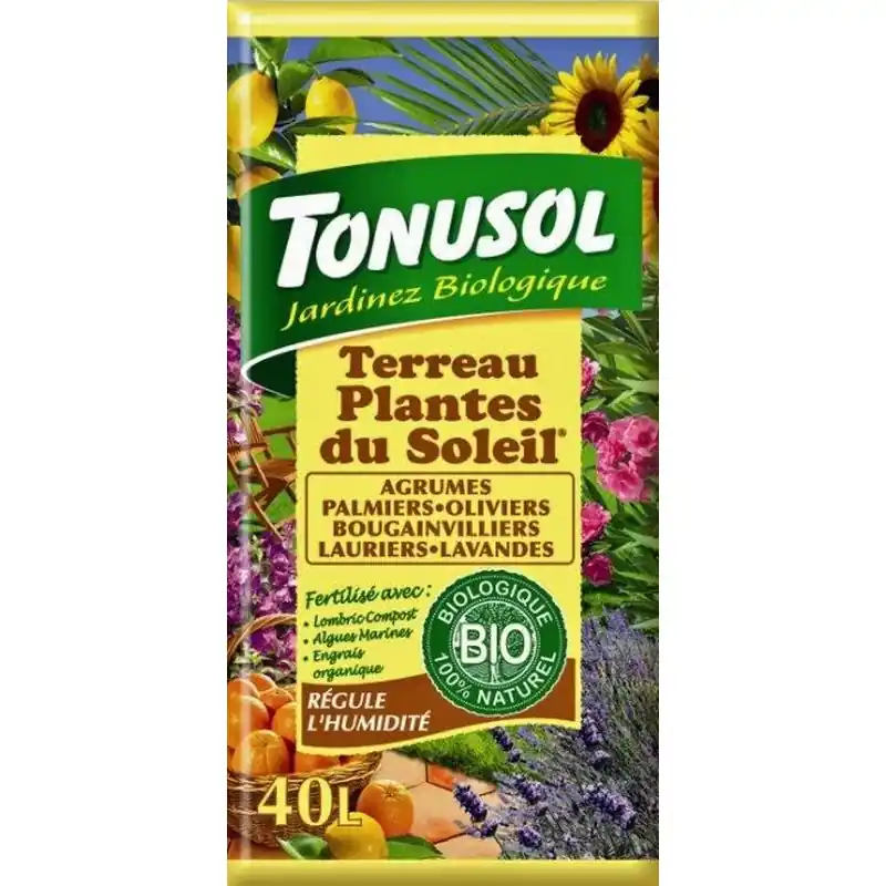 Meilleur Prix Terreau Plantes Du Soleil 40L Tonusol