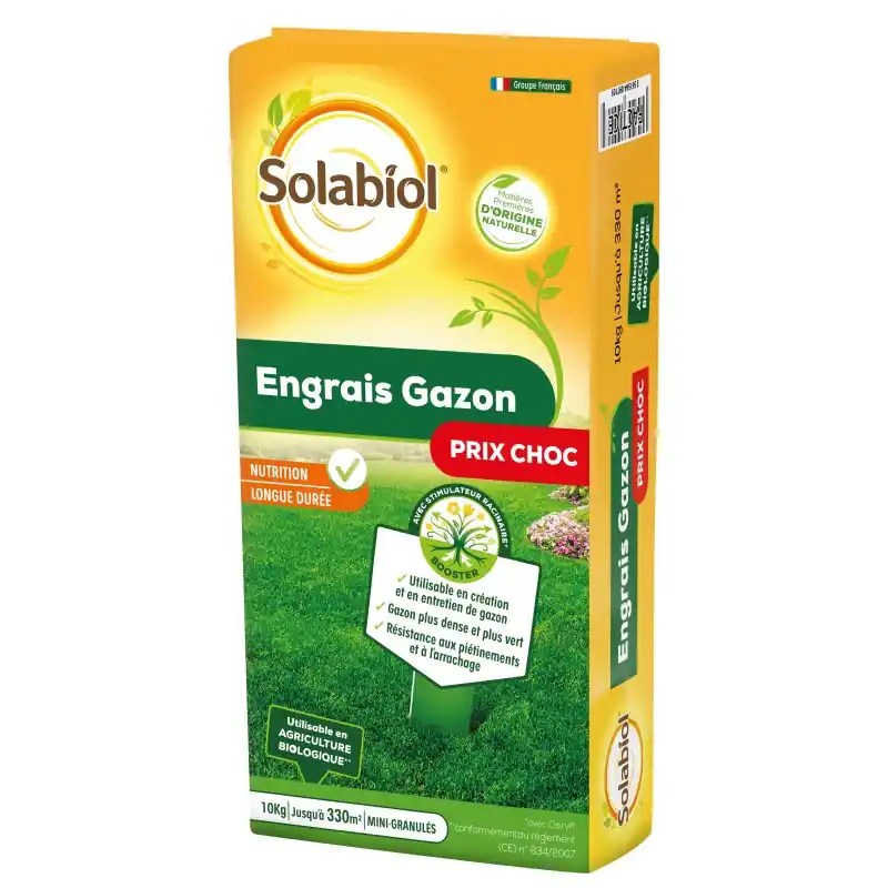 ENGRAIS GAZON 10KG – SOLABIOL Prix Promo