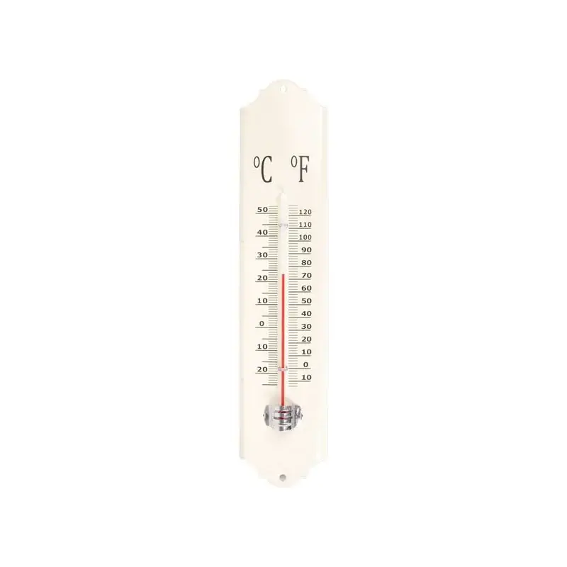 Thermomètre en métal crème élégant - Précision & design pour votre intérieur Affaire À Saisir