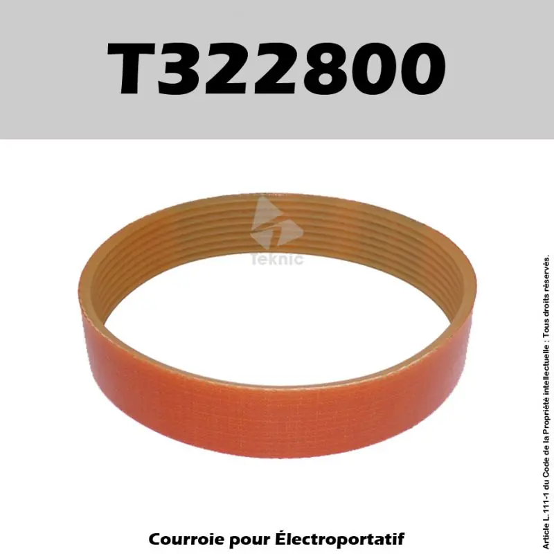 Promotion Saisonnière Courroie Black & Decker T322800 – BD735E, 80PLA, P7101