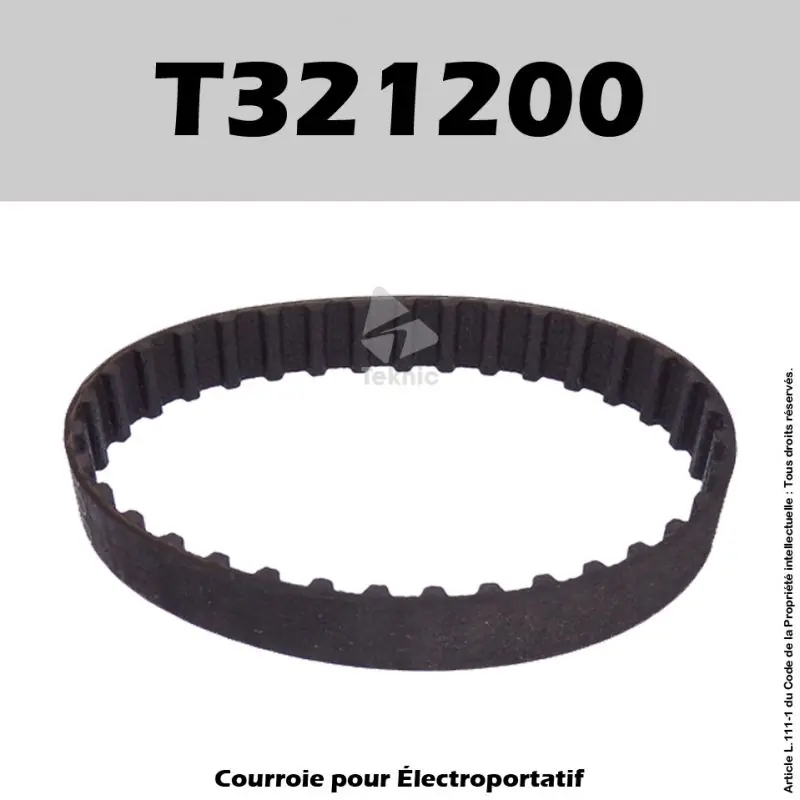 Achat Immédiat Courroie Black & Decker T321200 – BD710, BD711, BD720, DN710, DN712, DN720, DN730, KW711