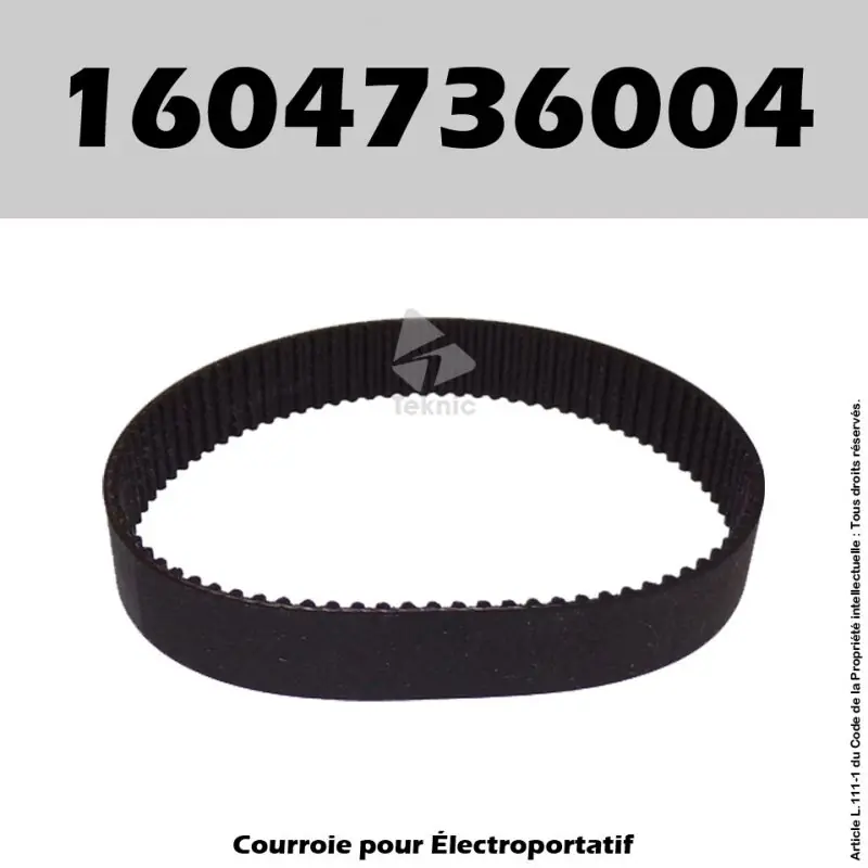 Promotion Courroie Bosch 1604736004 – GHO3-82 (1592), PHO150, PHO2-82, PHO20-82 (3258), PHO200, PHO30-82 (3259), PHO300/3-82