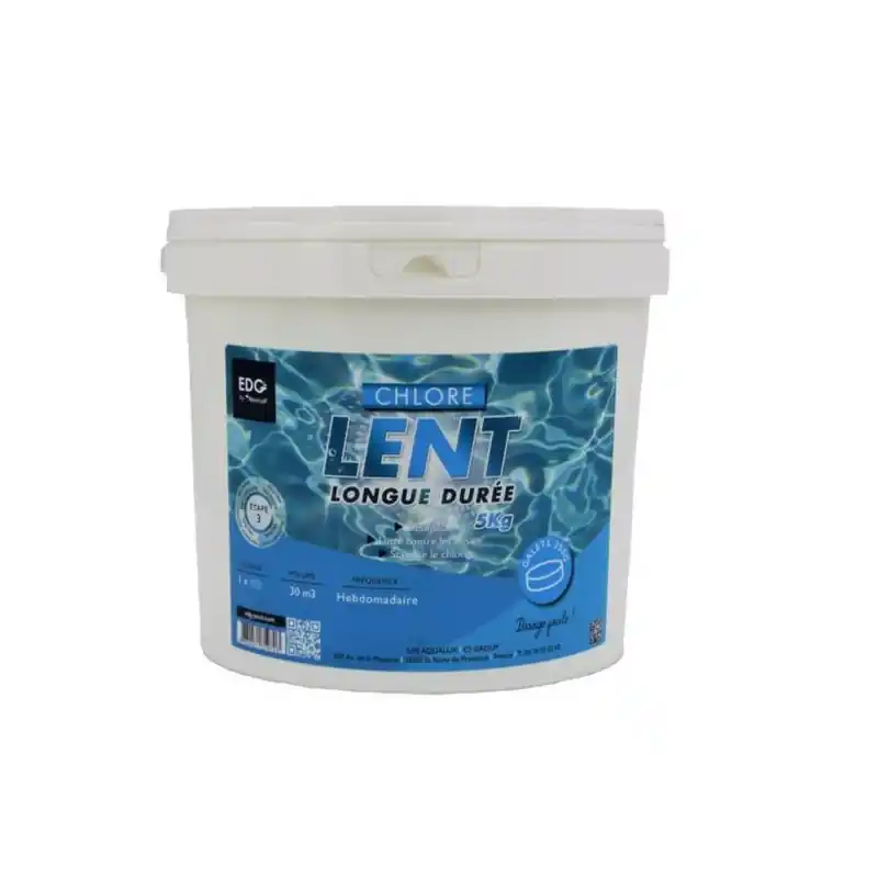 Chlore Lent Galets 250G Seau De 5 Kg Usine Directe