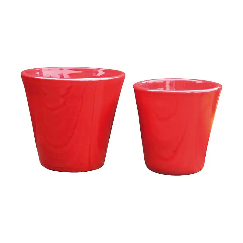 Pot odyssee coquelicot d23 h21, poterie d‘albi, déco Vente Directe
