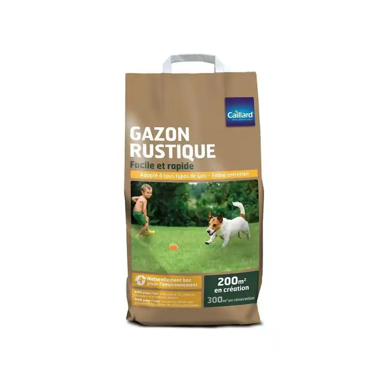 Gazon Rustique Caillard 5kg - Graines de Gazon Résistantes pour Jardin Verdoyant Prix Bas