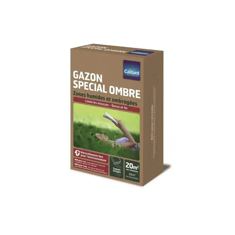 Solde Gazon Spécial Ombre Caillard 1kg – Idéal pour Jardins à Ombre et Zones Sombres