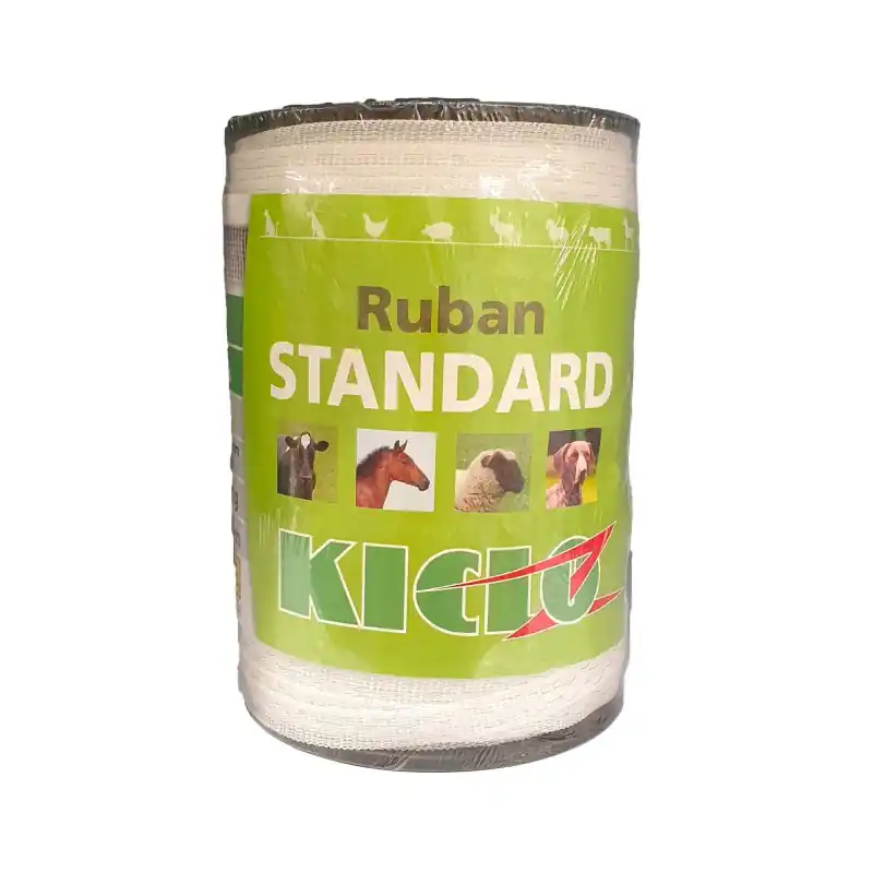 Vente Directe RUBAN CLOTURE STANDARD BLANC 200M / 12.5MM – KICLO